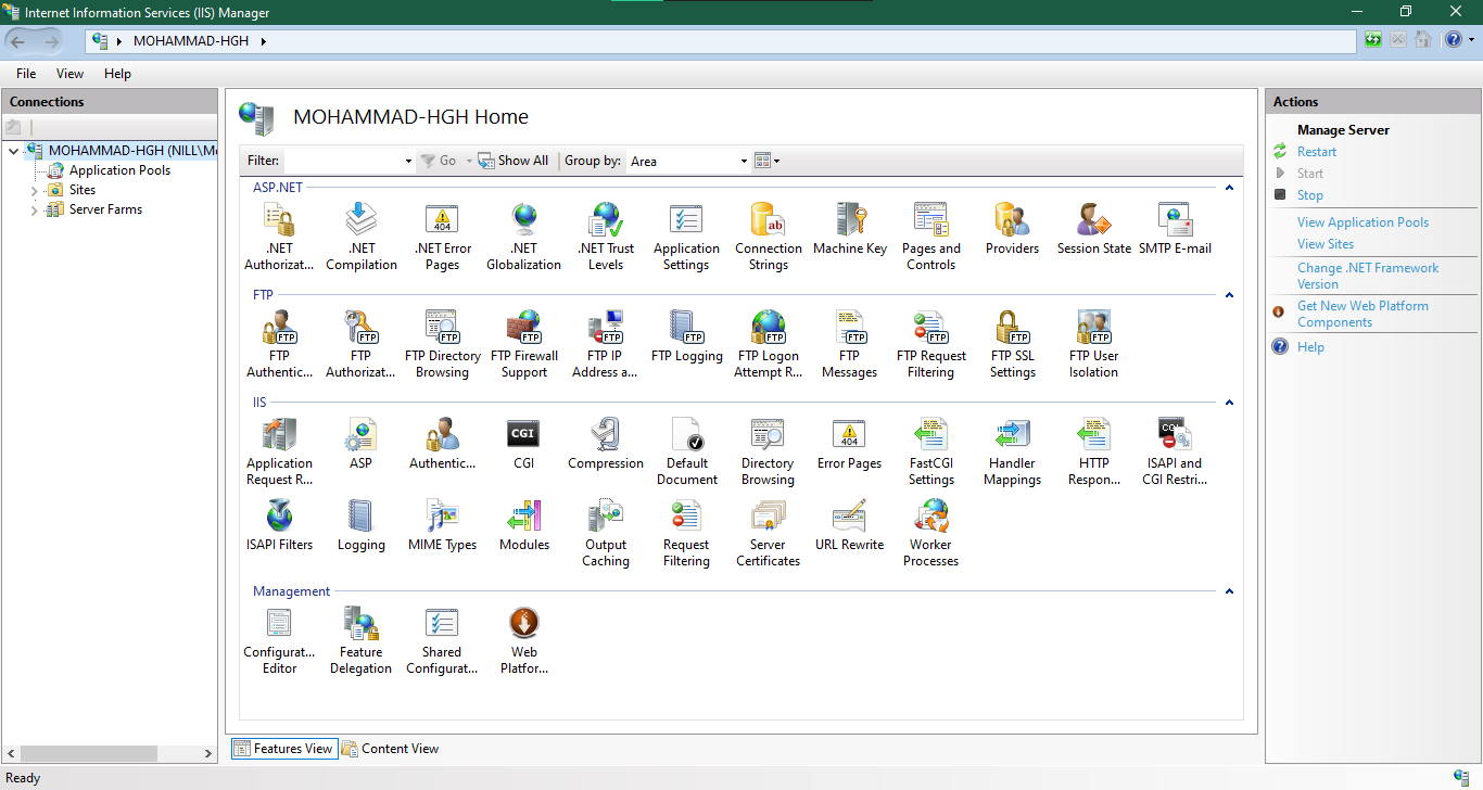 iis screenshot